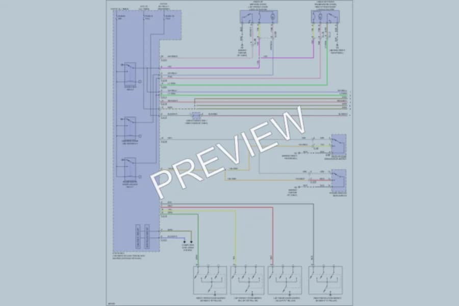 2012 Mitsubishi Lancer Power Door Locks wiring diagram preview