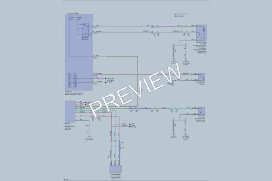 2012 Mitsubishi Lancer Trunk Tailgate Fuel Door wiring diagram preview