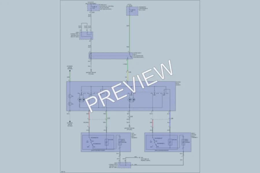 2012 Mitsubishi LancerEvolution Power Seats wiring diagram preview