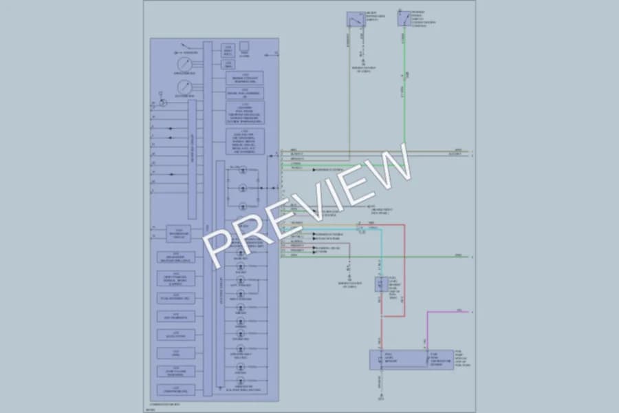 2012 Mitsubishi LancerSportback Instrument Cluster wiring diagram preview