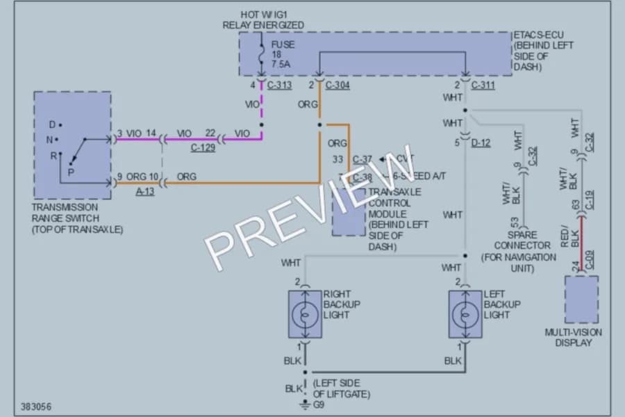 2012 Mitsubishi Outlander Exterior Lights wiring diagram preview