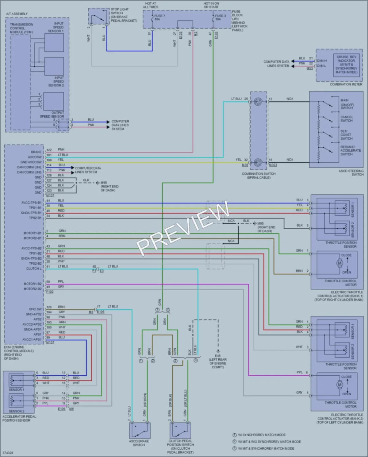 2012 Nissan 370Z Cruise Control wiring diagram preview