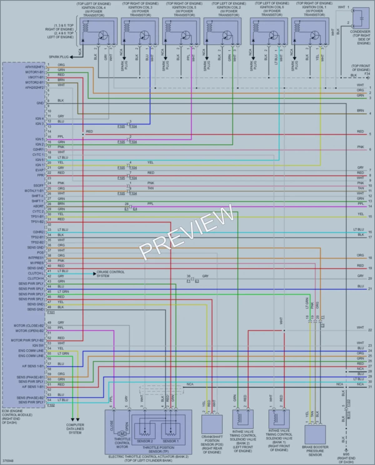 2012 Nissan 370Z Engine Performance wiring diagram preview