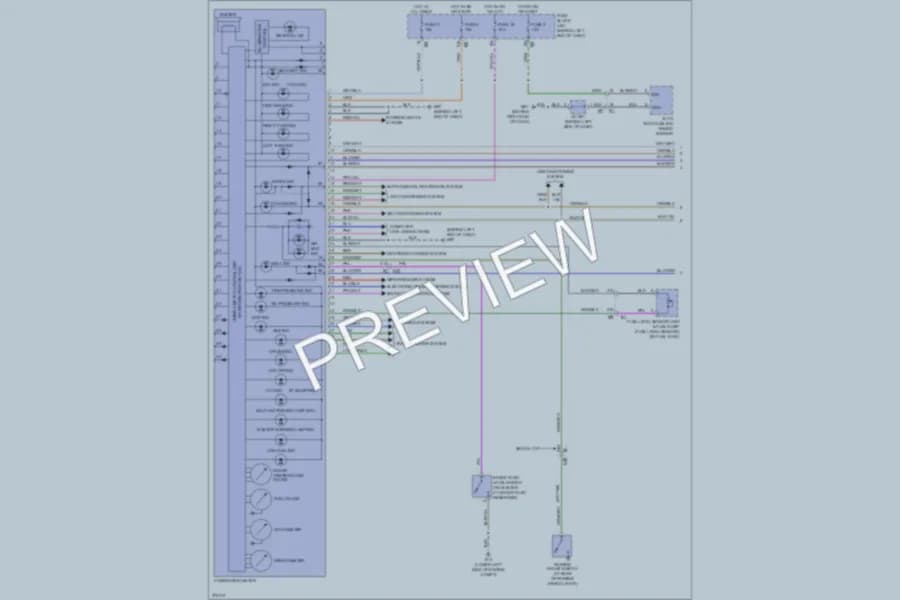 2012 Nissan Altima Instrument Cluster wiring diagram preview