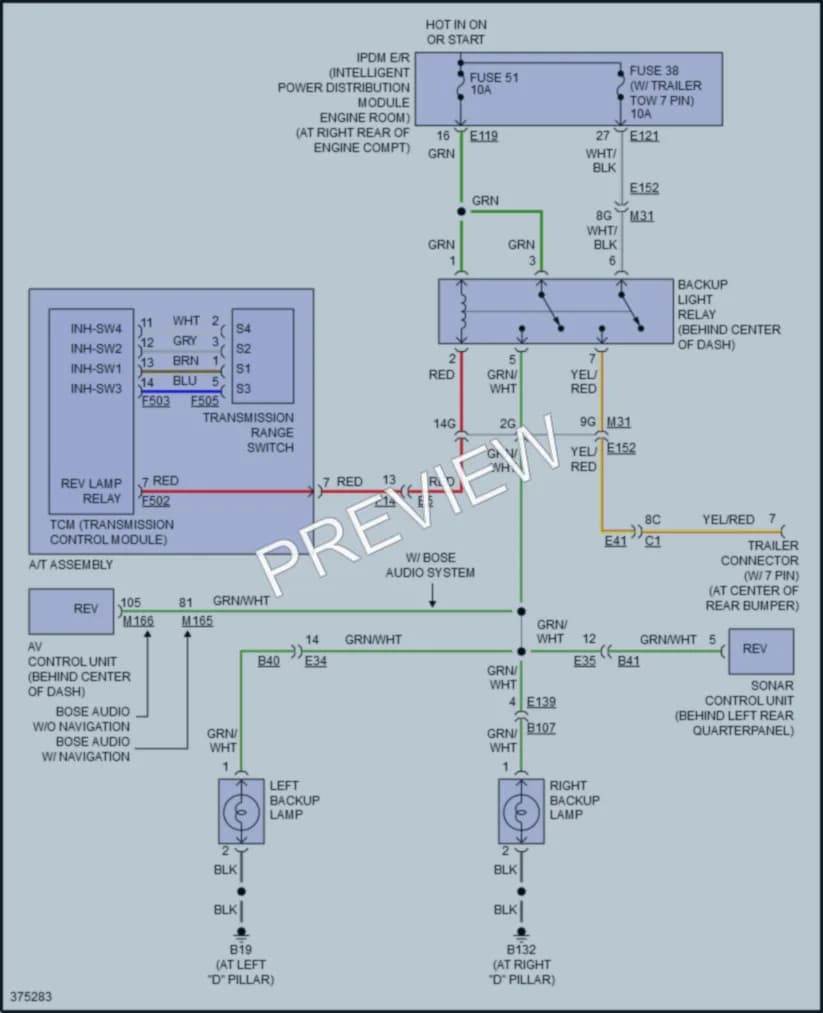 2012 Nissan Armada Exterior Lights wiring diagram preview
