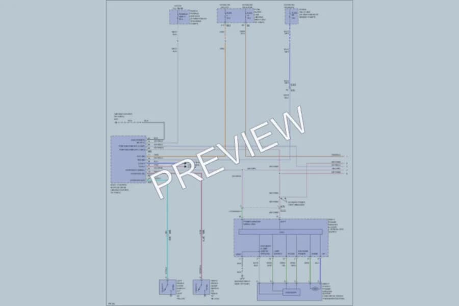 2012 Nissan Armada Power Windows wiring diagram preview