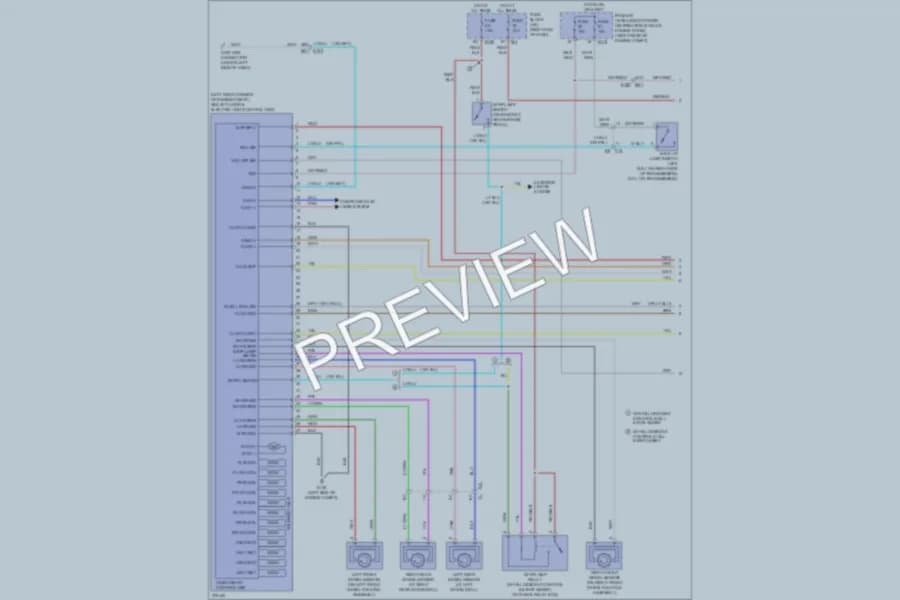 2012 Nissan Frontier Anti Lock Brakes wiring diagram preview