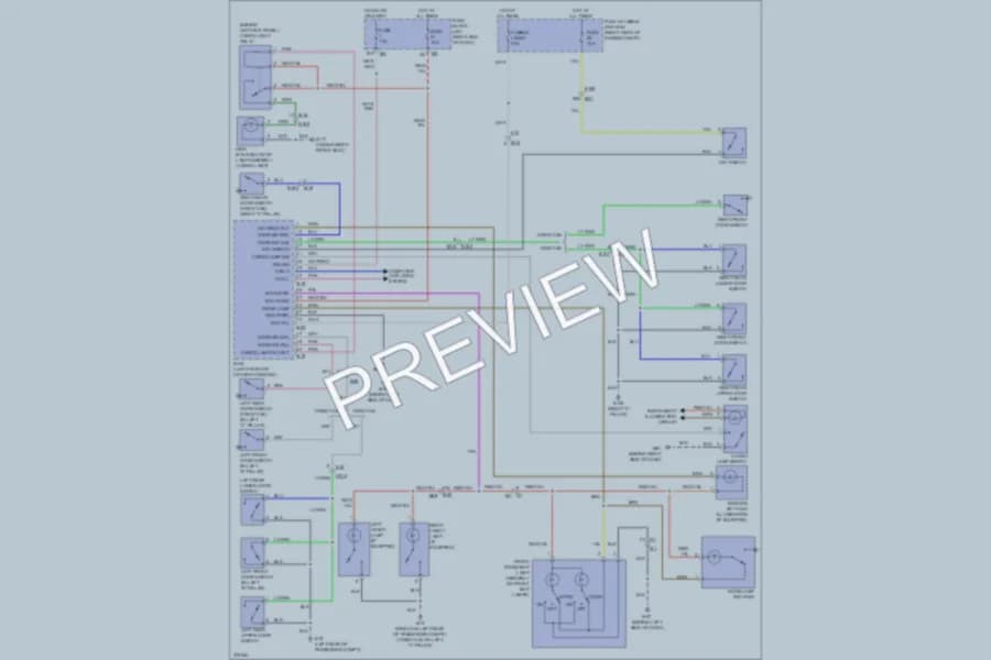 2012 Nissan Frontier Interior Lights wiring diagram preview