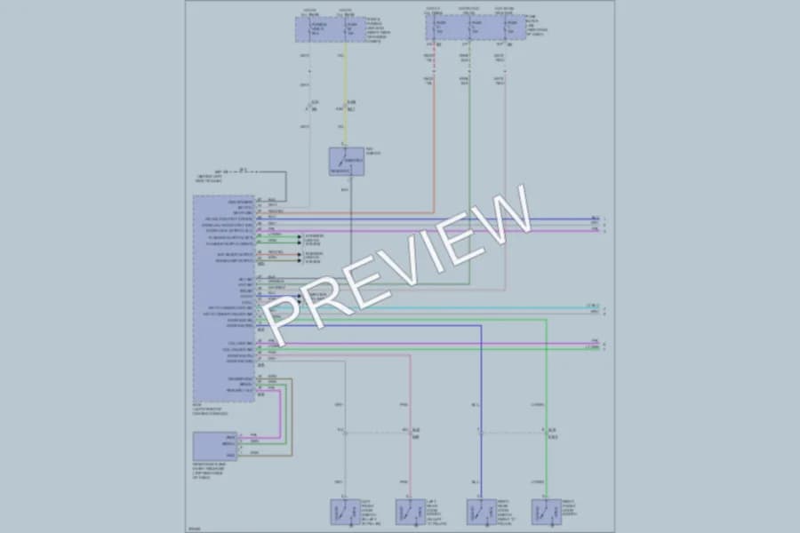 2012 Nissan Frontier Power Door Locks wiring diagram preview