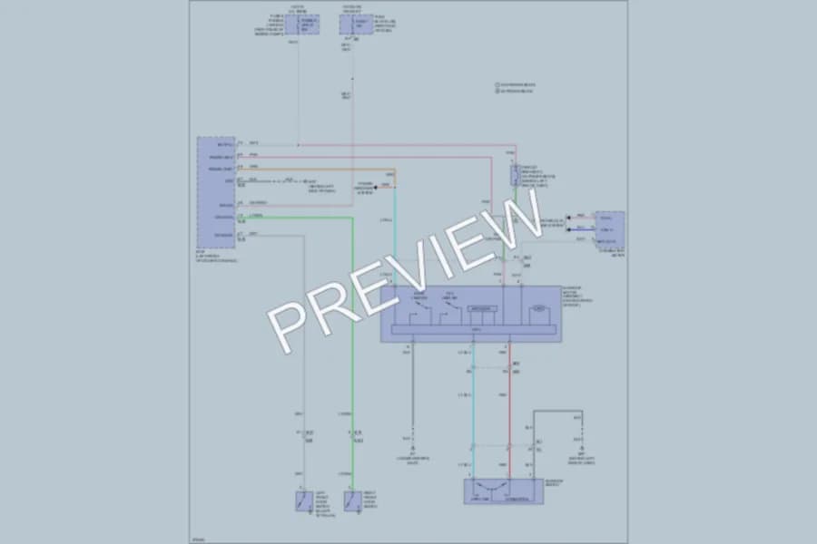 2012 Nissan Frontier Power Top Sunroof wiring diagram preview