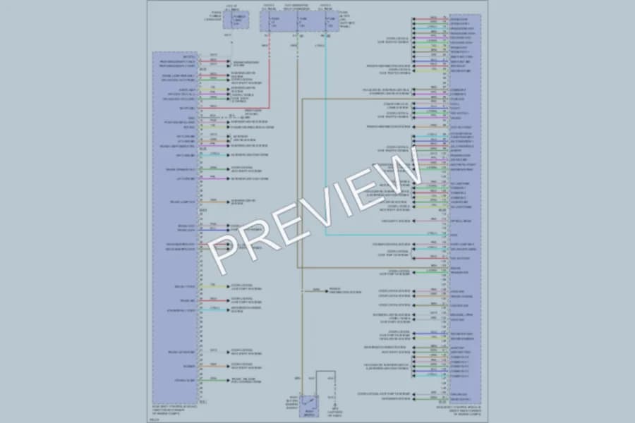 2012 Nissan GTR Body Control Modules wiring diagram preview