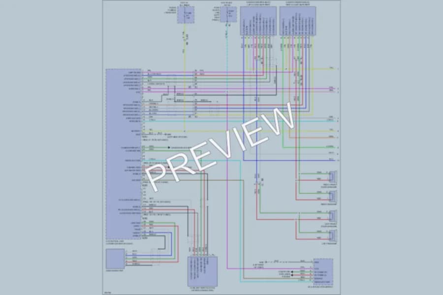 2012 Nissan GTR Navigation wiring diagram preview