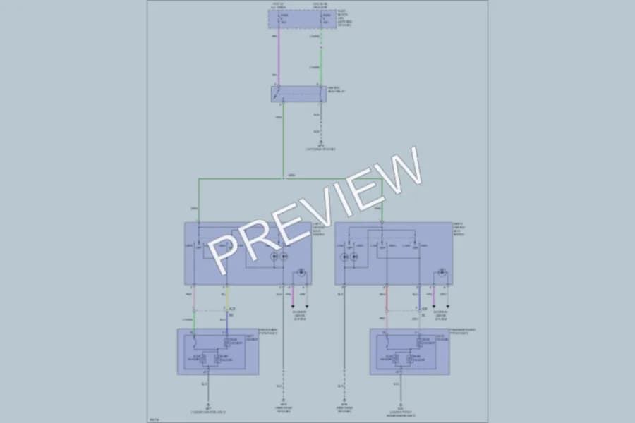 2012 Nissan JUKE Power Seats wiring diagram preview
