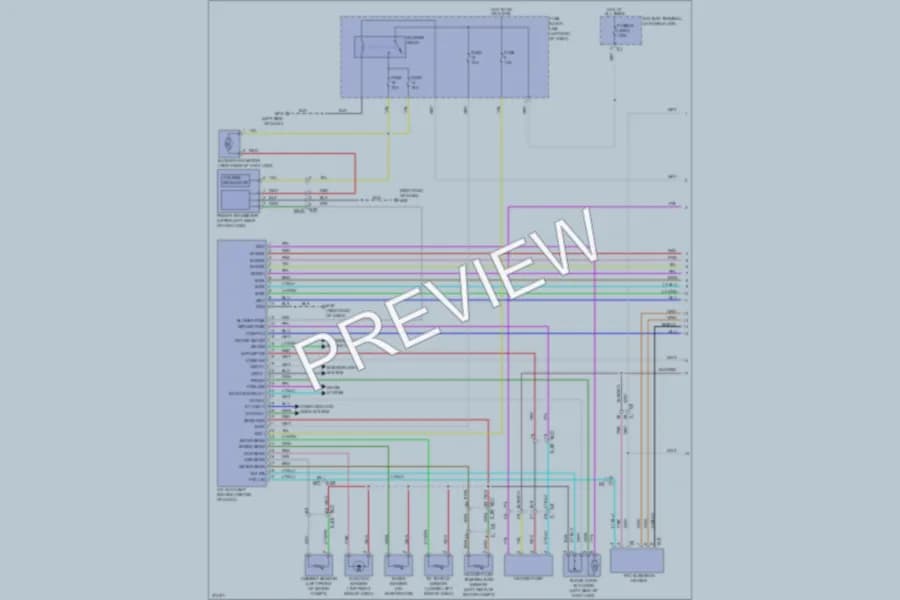 2012 Nissan LEAF Air Conditioning wiring diagram preview