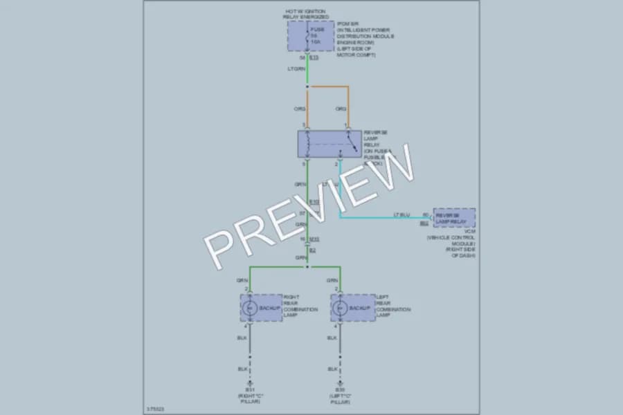 2012 Nissan LEAF Exterior Lights wiring diagram preview