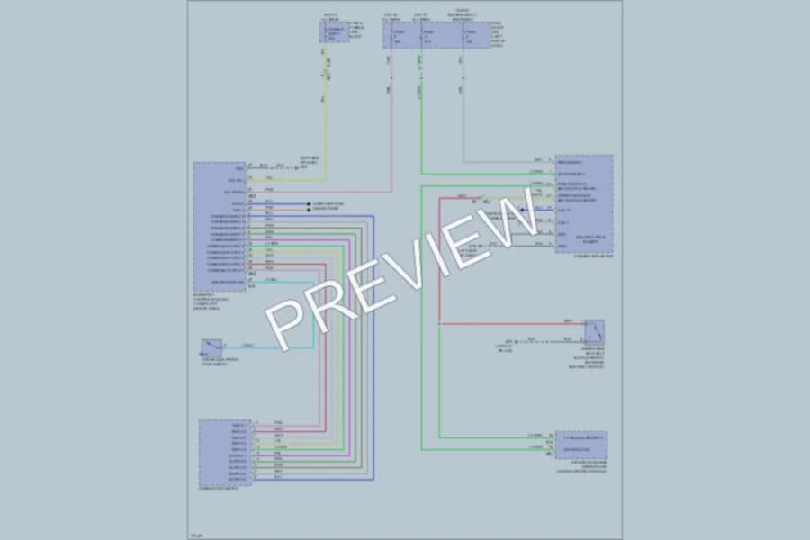 2012 Nissan LEAF Warning Systems wiring diagram preview