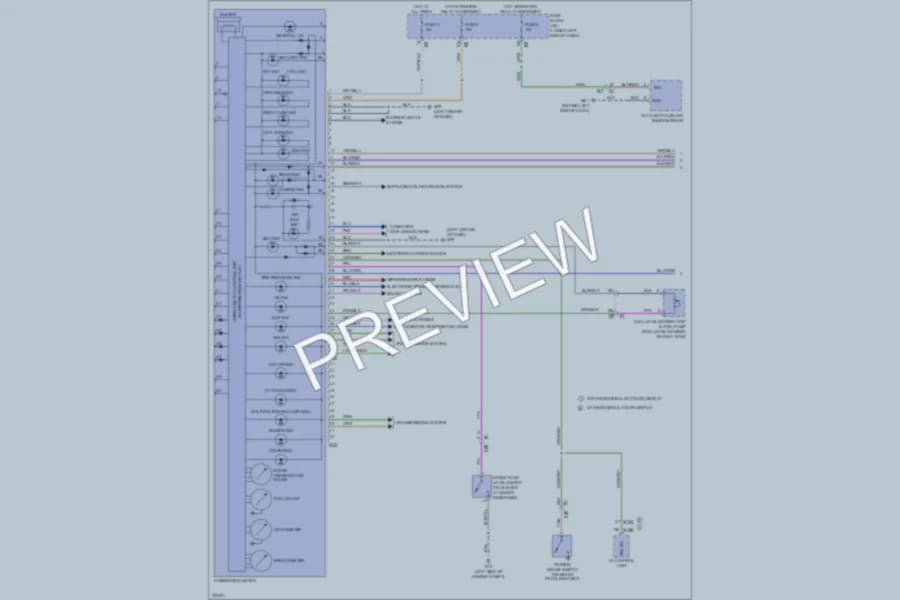 2012 Nissan Maxima Instrument Cluster wiring diagram preview