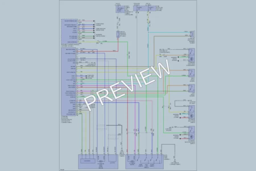 2012 Nissan Murano Trunk Tailgate Fuel Door wiring diagram preview