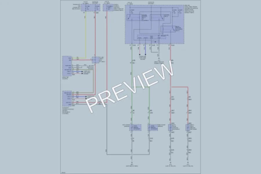 2012 Nissan NV2500HD Defoggers wiring diagram preview