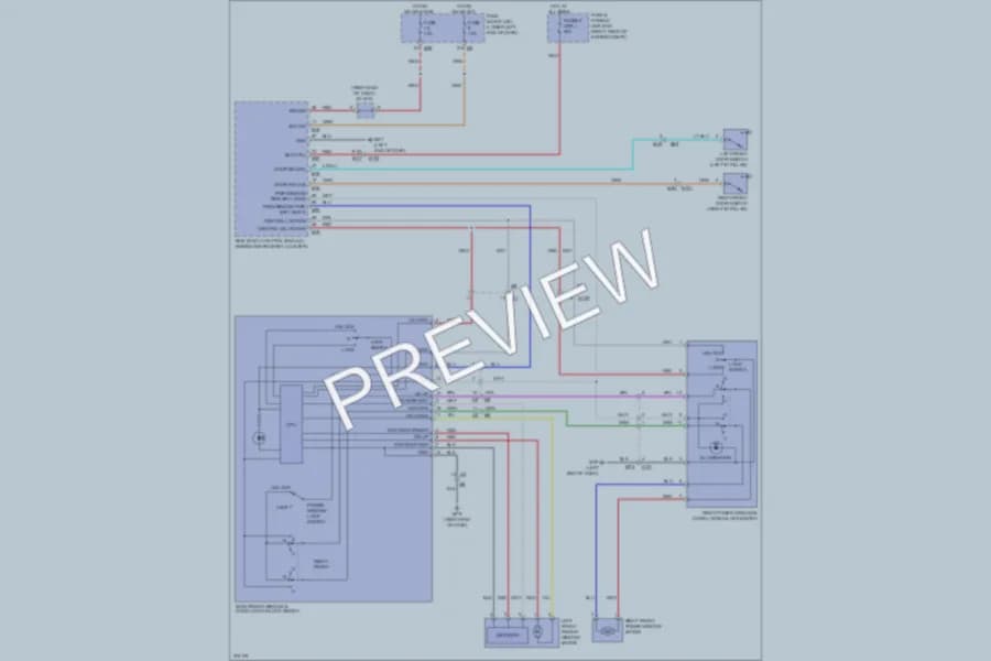 2012 Nissan NV3500HD Power Windows wiring diagram preview