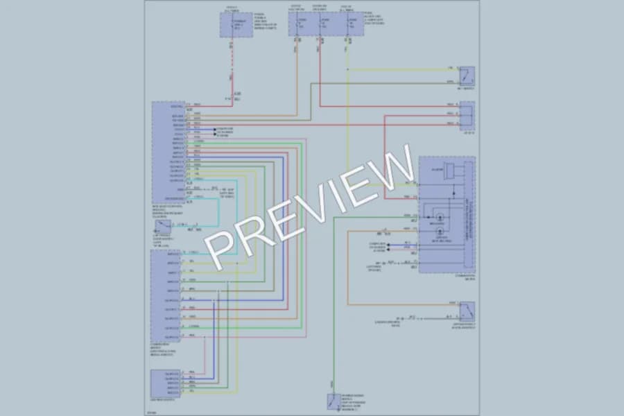 2012 Nissan NV3500HD Warning Systems wiring diagram preview