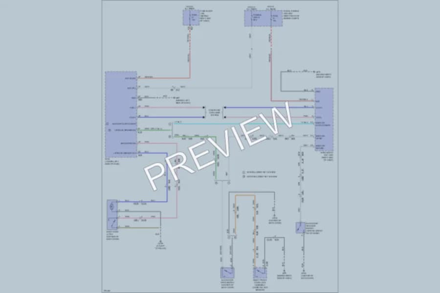 2012 Nissan Pathfinder Trunk Tailgate Fuel Door wiring diagram preview