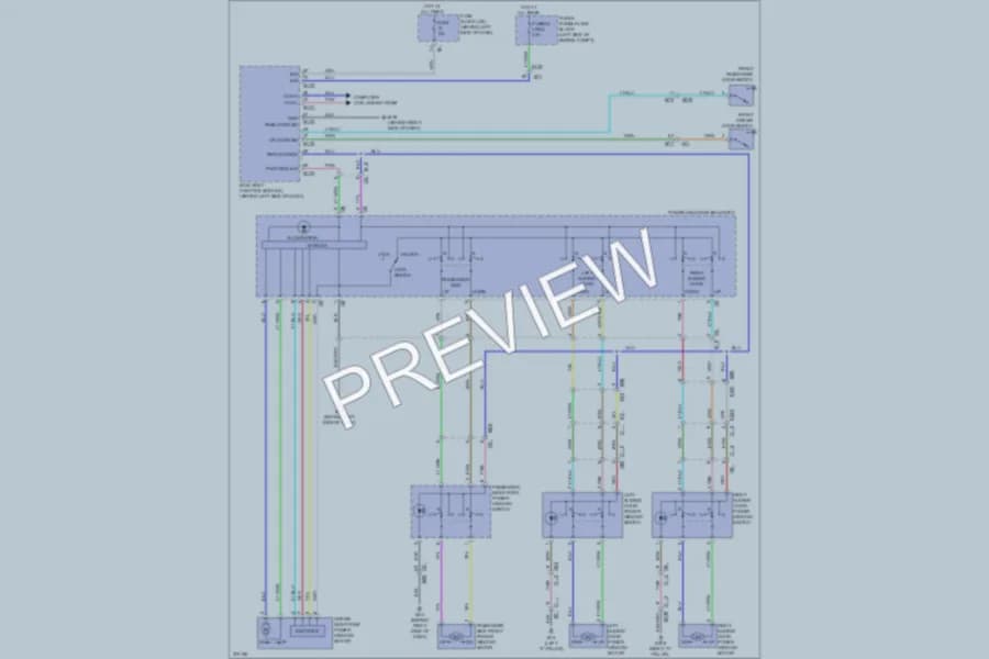 2012 Nissan Quest Power Windows wiring diagram preview