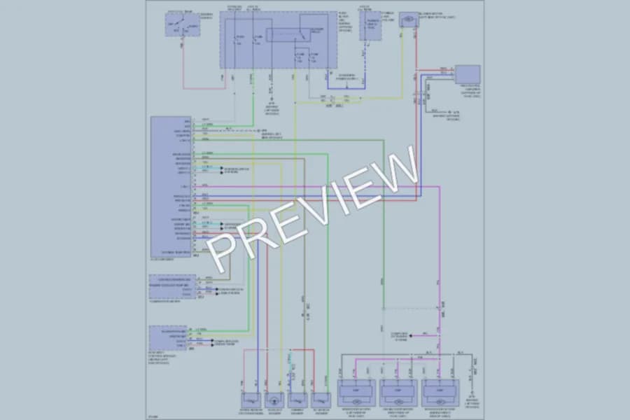 2012 Nissan Rogue Air Conditioning wiring diagram preview