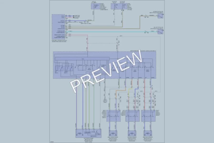 2012 Nissan Sentra Power Windows wiring diagram preview