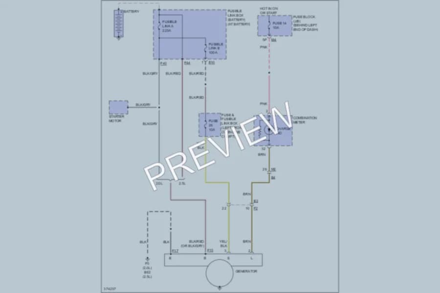 2012 Nissan Sentra Starting Charging wiring diagram preview