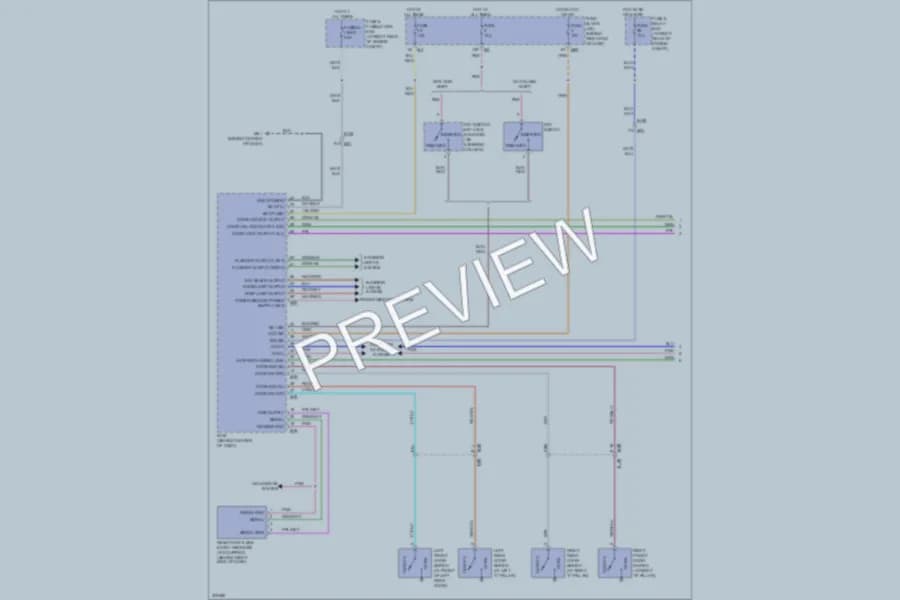 2012 Nissan Titan Power Door Locks wiring diagram preview