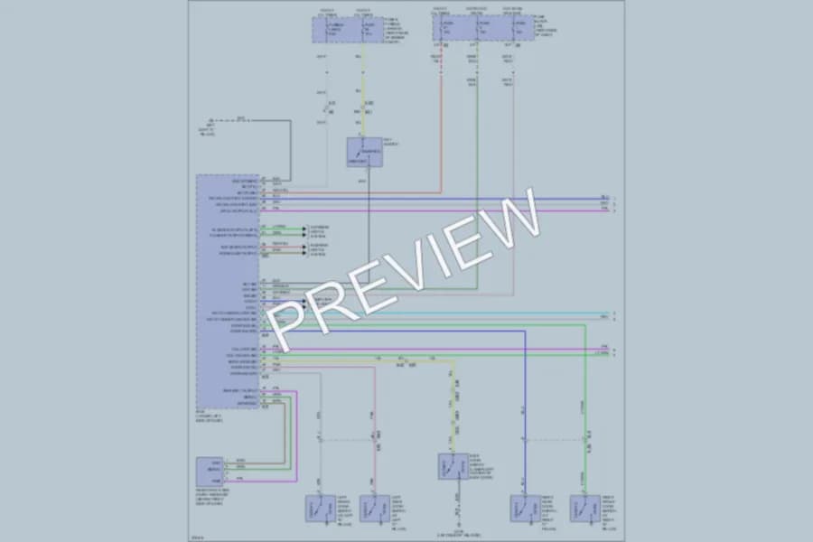 2012 Nissan Xterra Power Door Locks wiring diagram preview