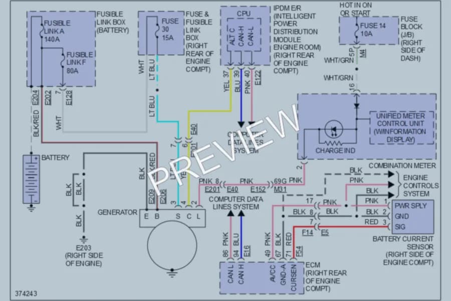 2012 Nissan Xterra Starting Charging wiring diagram preview