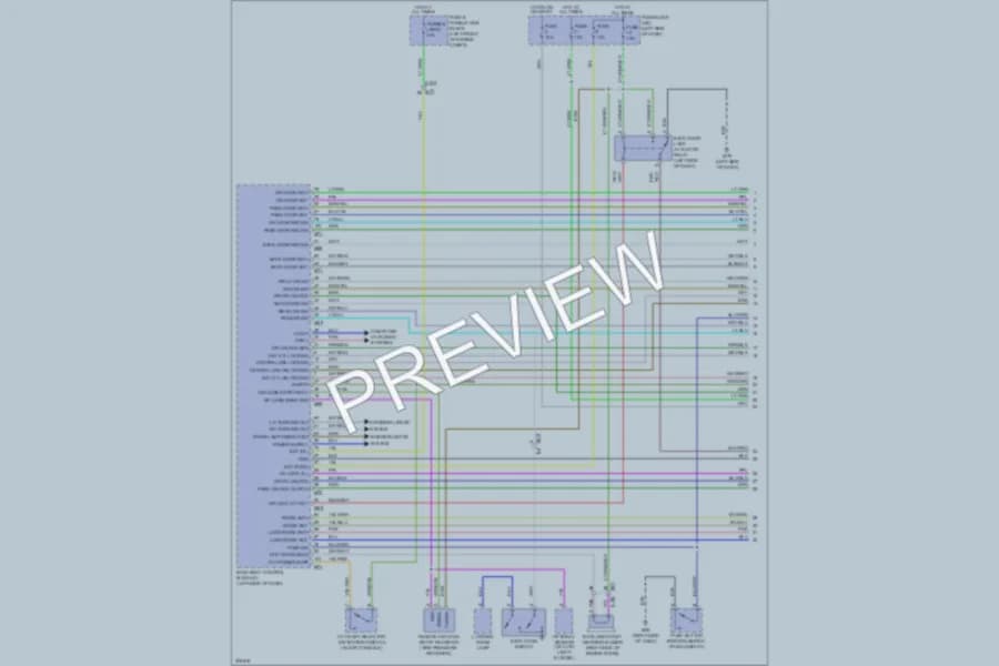 2012 Nissan cube Power Door Locks wiring diagram preview