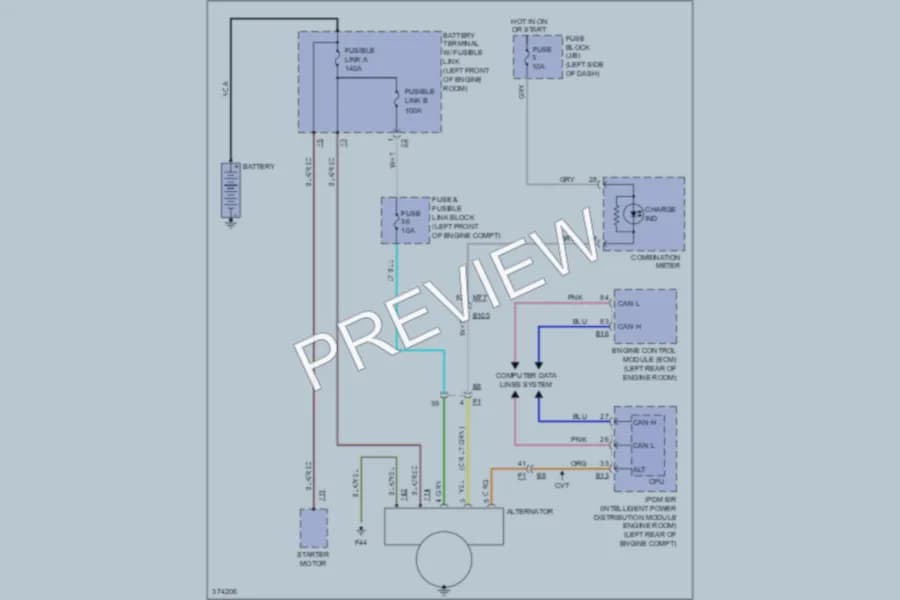 2012 Nissan cube Starting Charging wiring diagram preview
