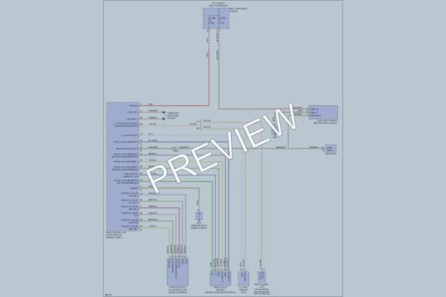 2012 Porsche 911 Cruise Control wiring diagram preview