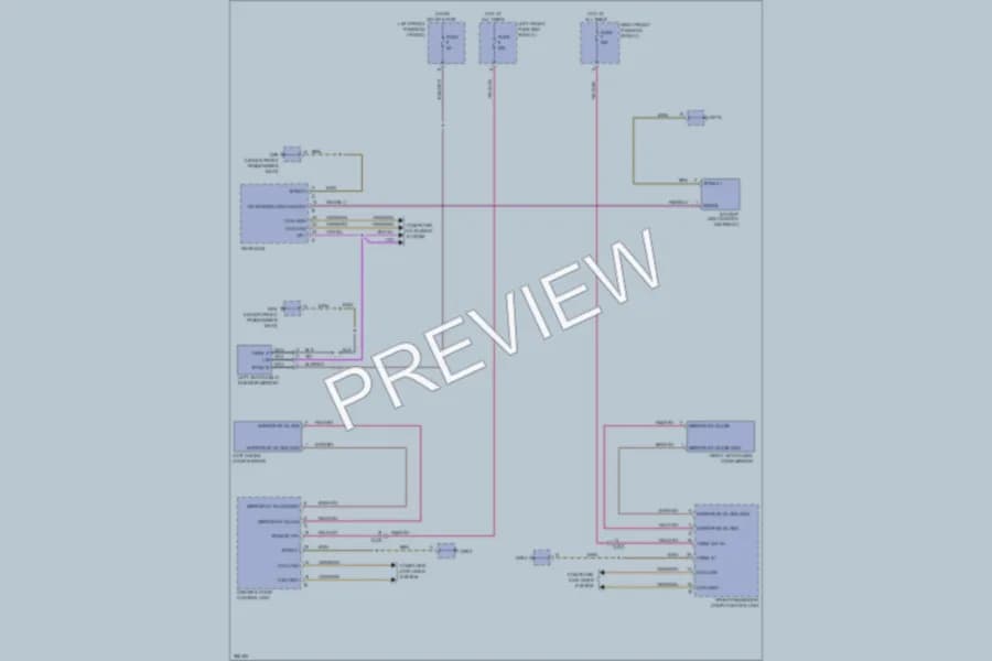 2012 Porsche 911 Power Mirrors wiring diagram preview