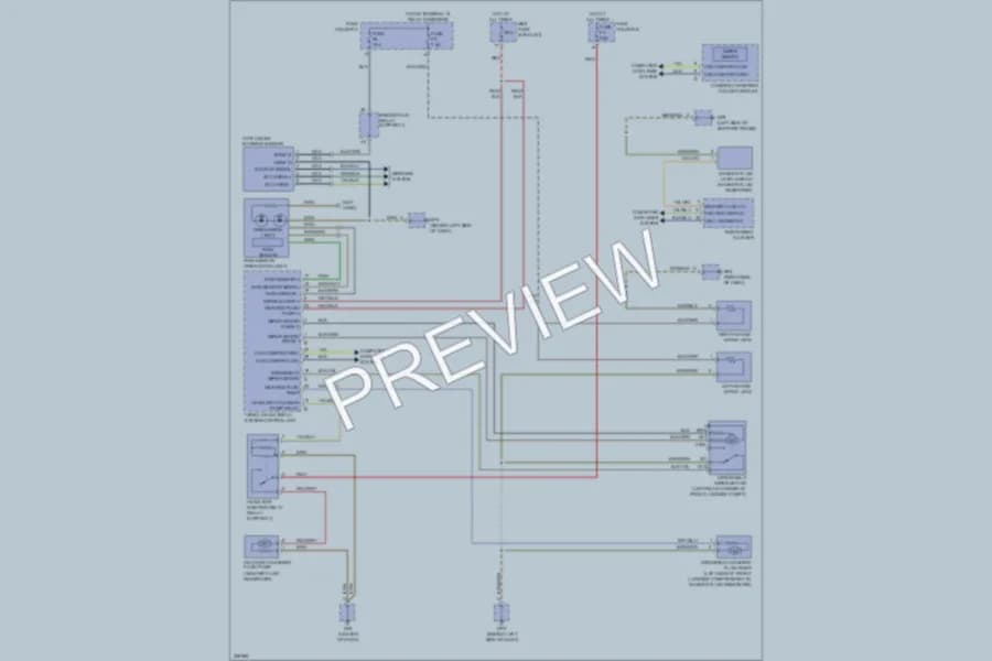 2012 Porsche Boxster Wiper Washer wiring diagram preview