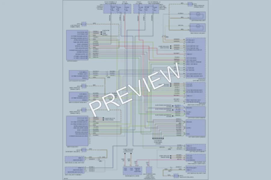 2012 Porsche CayenneHybrid Headlights wiring diagram preview