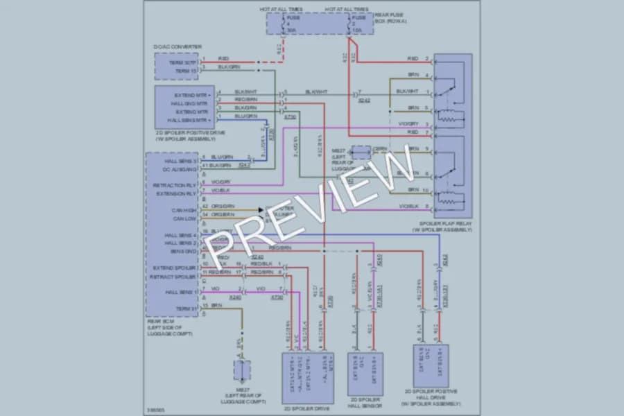 2012 Porsche Panamera Active Bodyworks wiring diagram preview