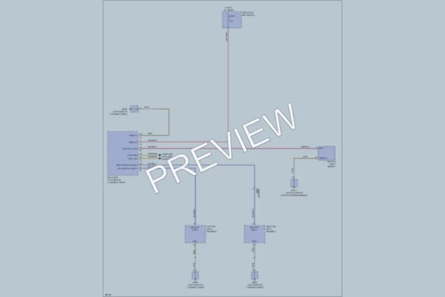 2012 Porsche Panamera Exterior Lights wiring diagram preview