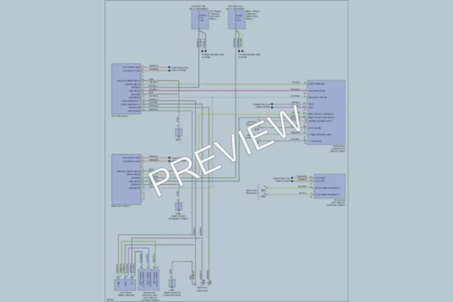 2012 Porsche Panamera Headlights wiring diagram preview