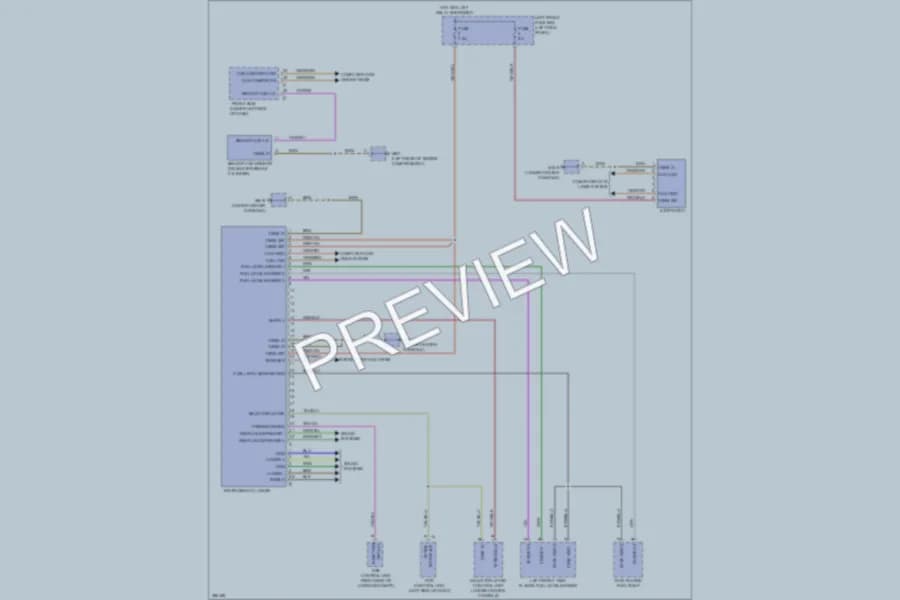 2012 Porsche Panamera Instrument Cluster wiring diagram preview