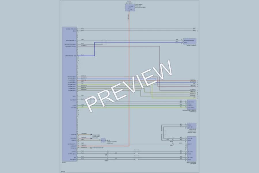 2012 Porsche Panamera Radio wiring diagram preview