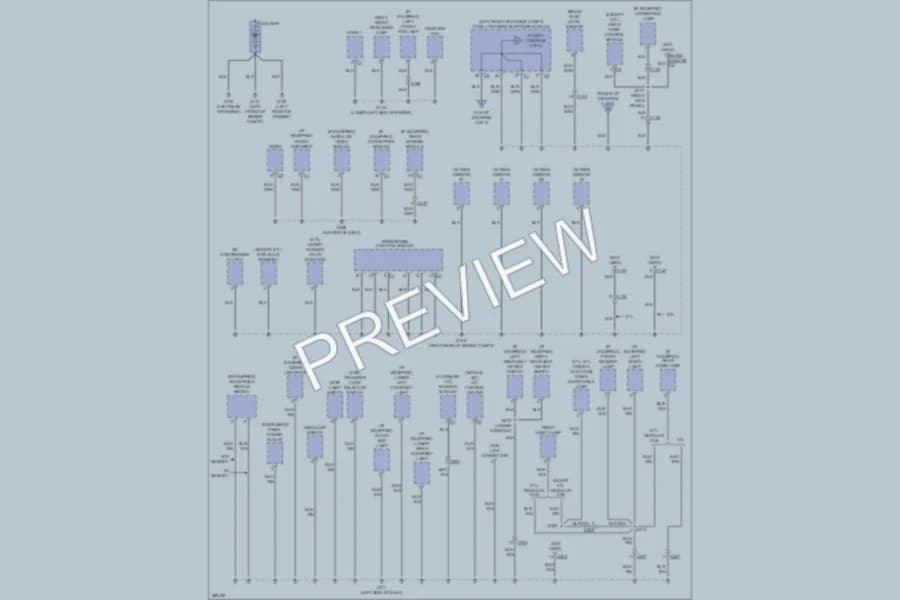 2012 Ram 1500 Ground Distribution wiring diagram preview with protected circuit layout
