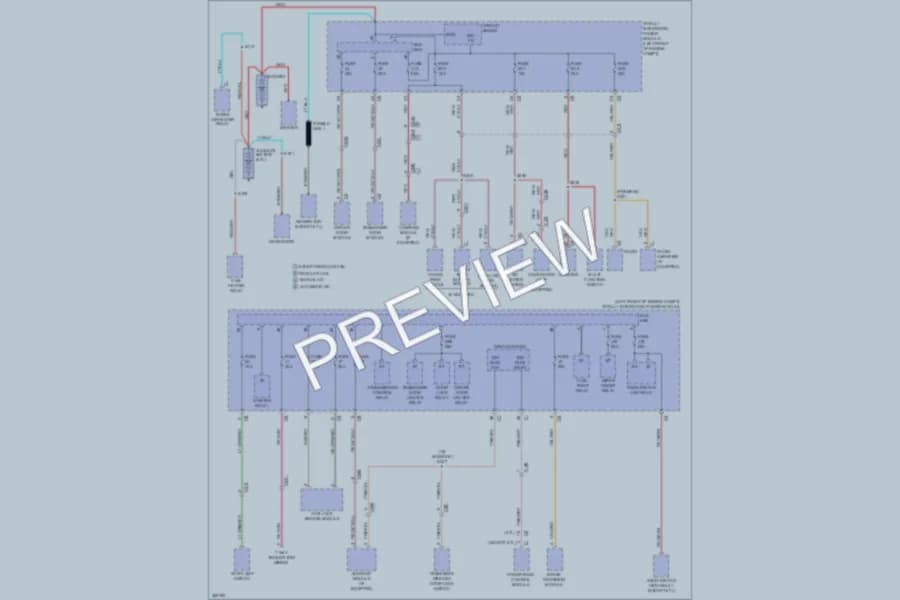 2012 Ram 1500 Power Distribution wiring diagram preview with protected circuit layout