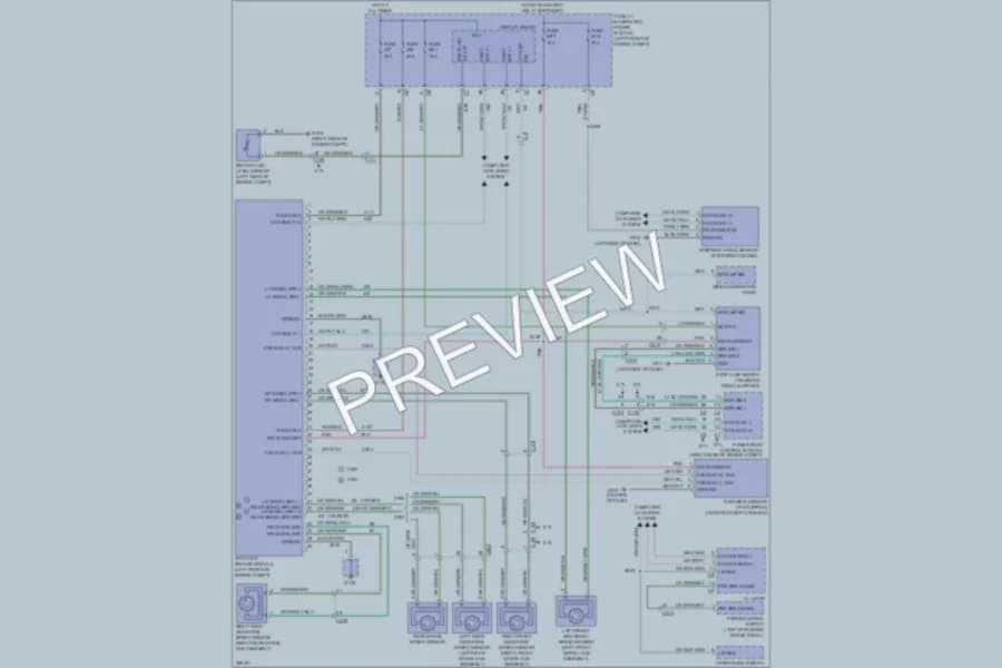 2012 Ram 2500 Anti Lock Brakes wiring diagram preview with protected circuit layout