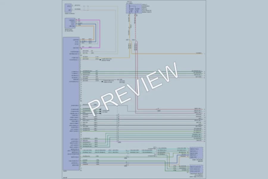 2012 Ram 2500 Navigation wiring diagram preview with protected circuit layout