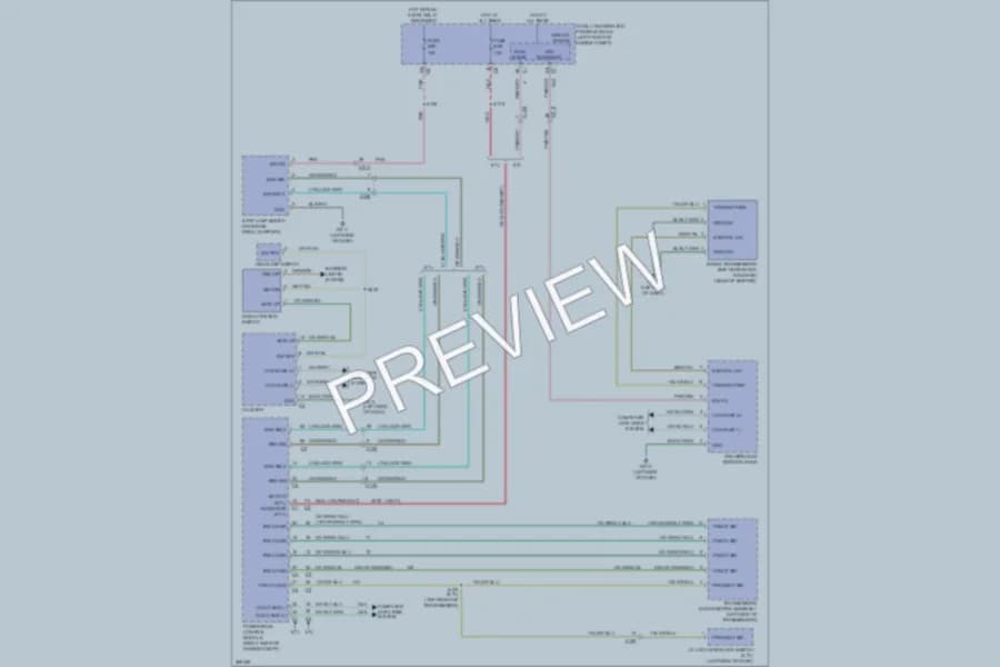 2012 Ram 2500 Shift Interlock wiring diagram preview with protected circuit layout