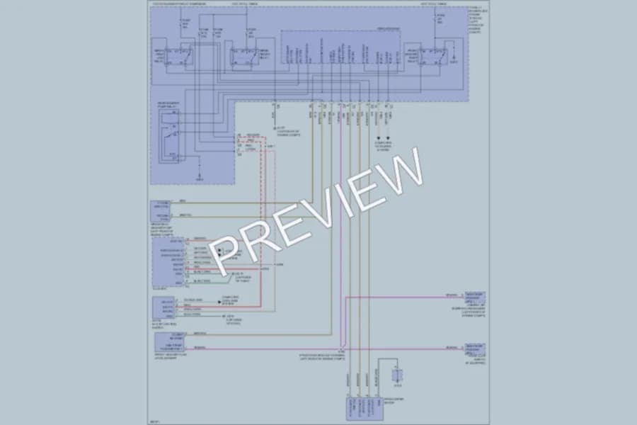 2012 Ram 3500 Hd Wiper Washer wiring diagram preview with protected circuit layout